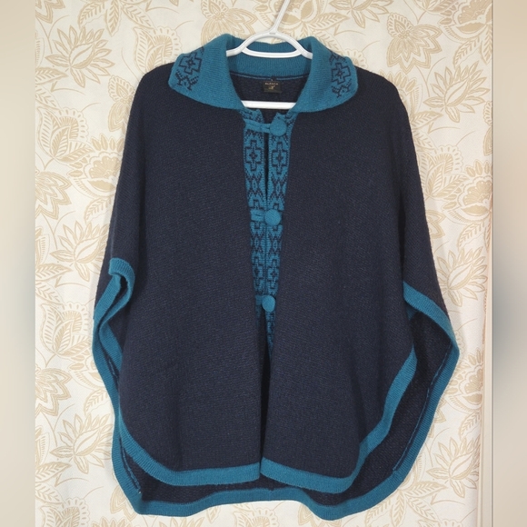 SEBSATEX Jackets & Blazers - Vintage Sebsatex 100% Alpaca Wool Womens Shawl Cape Wrap One Size Made In Peru